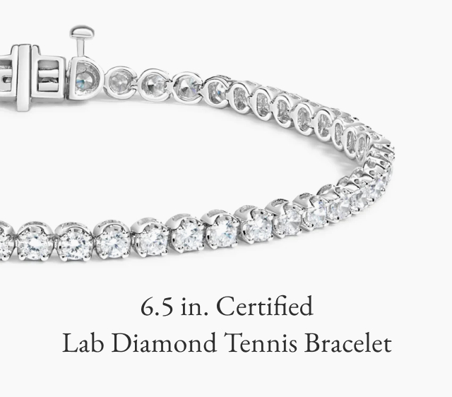 6.5 in. Certified Lab Diamond Tennis Bracelet