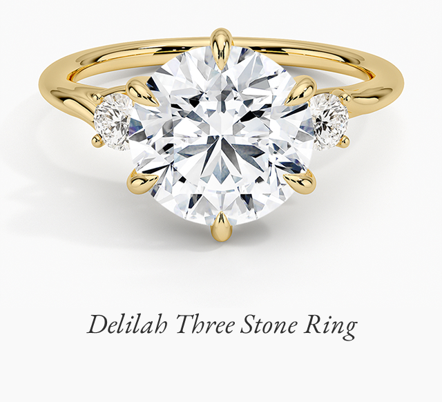 Delilah Three Stone Diamond Ring
