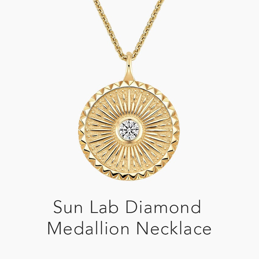 Sun Lab Diamond Medallion Necklace 