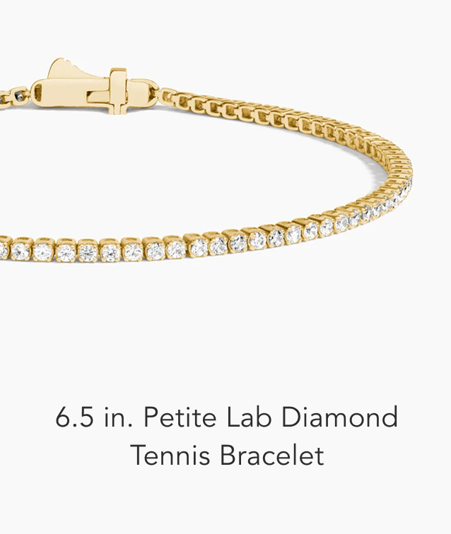 6.5 in. Petite Lab Diamond Tennis Bracelet