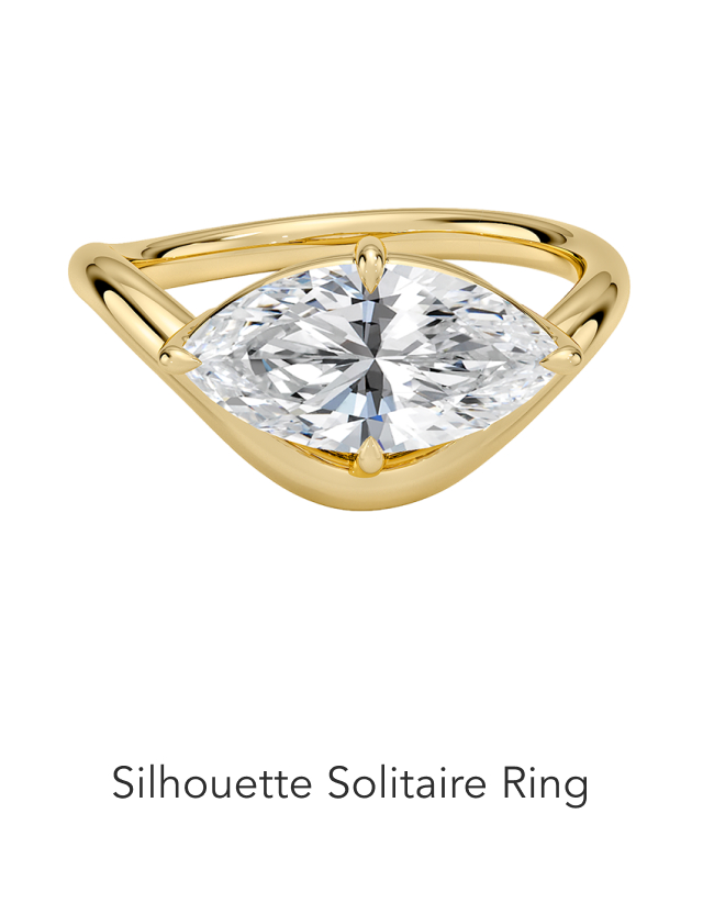 Silhouette Solitaire Ring