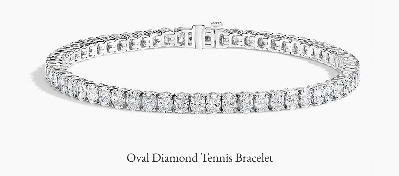 Oval Diamond Tennis Bracelet