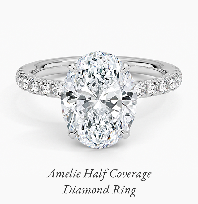 Amelie Half Coverage Diamond Ring