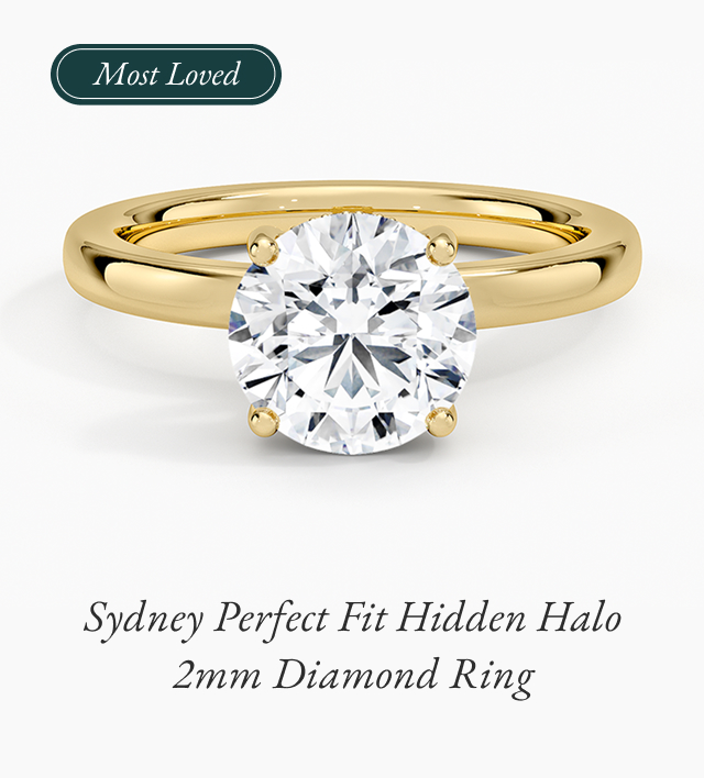 Sydney Perfect Fit Hidden Halo 2mm Diamond Ring
