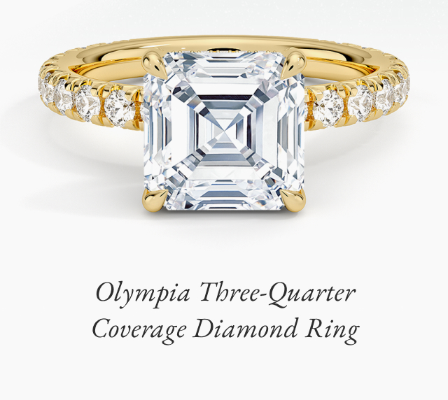 Olympia Three-Quarter Coverage Diamond Ring