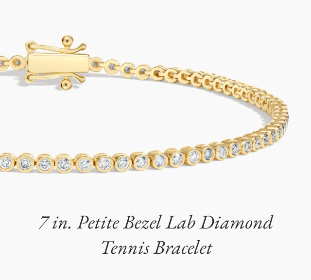 7 in. Petite Bezel Lab Diamond Tennis Bracelet