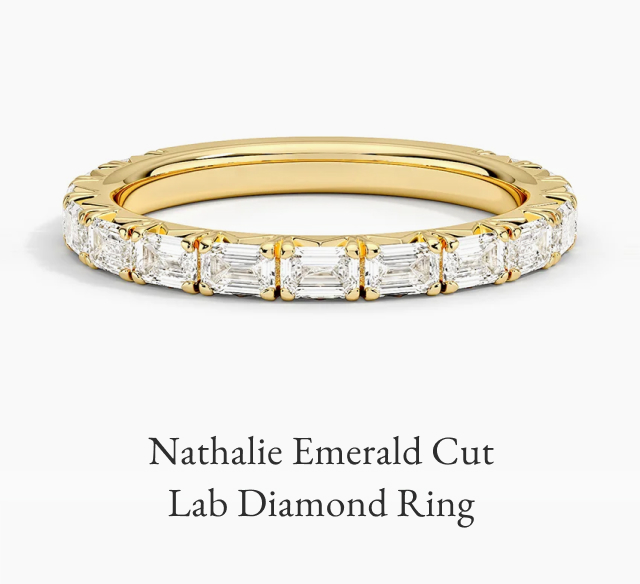 Nathalie Emerald Cut Lab Diamond Ring