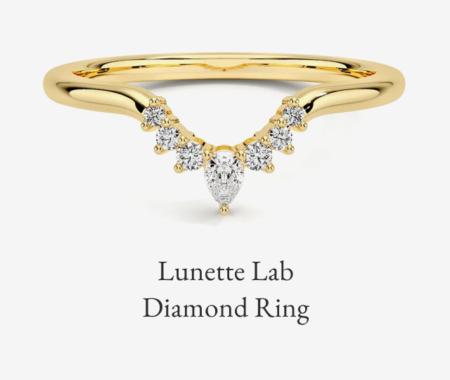 Lunette Lab Diamond Ring