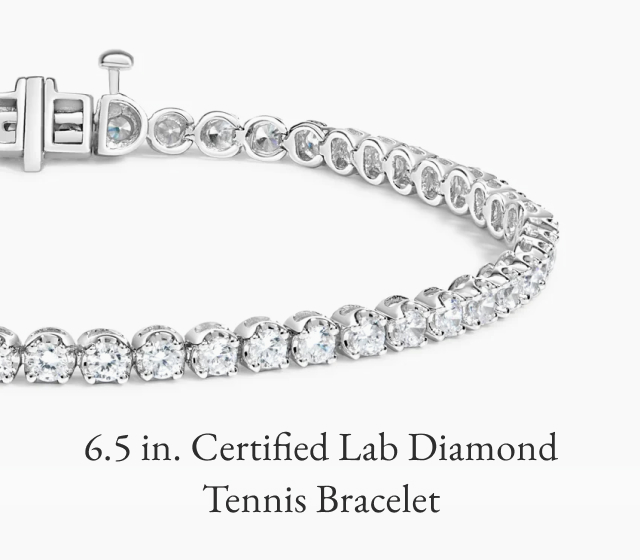 6.5 in. Certified Lab Diamond Tennis Bracelet