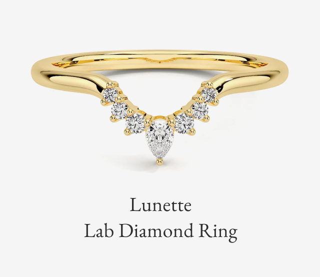 Lunette Lab Diamond Ring