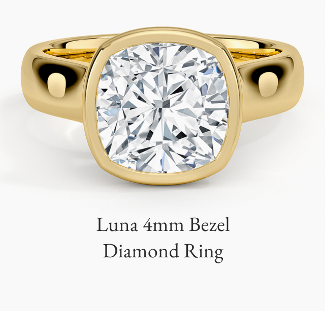 Luna 4mm Bezel Ring