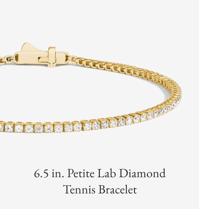6.5 in. Petite Lab Diamond Tennis Bracelet