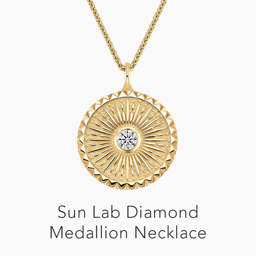 Sun Lab Diamond Medallion Necklace 