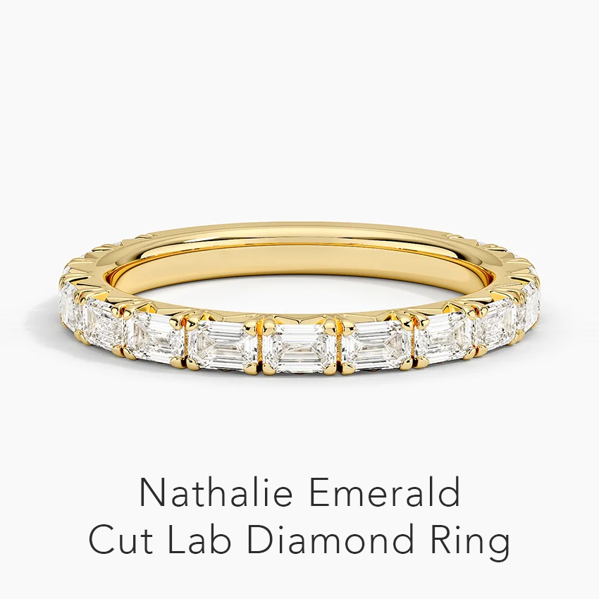 Nathalie Emerald Cut Lab Diamond Ring