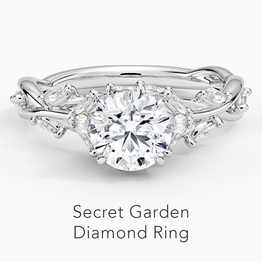 Secret Garden Diamond Engagement Ring