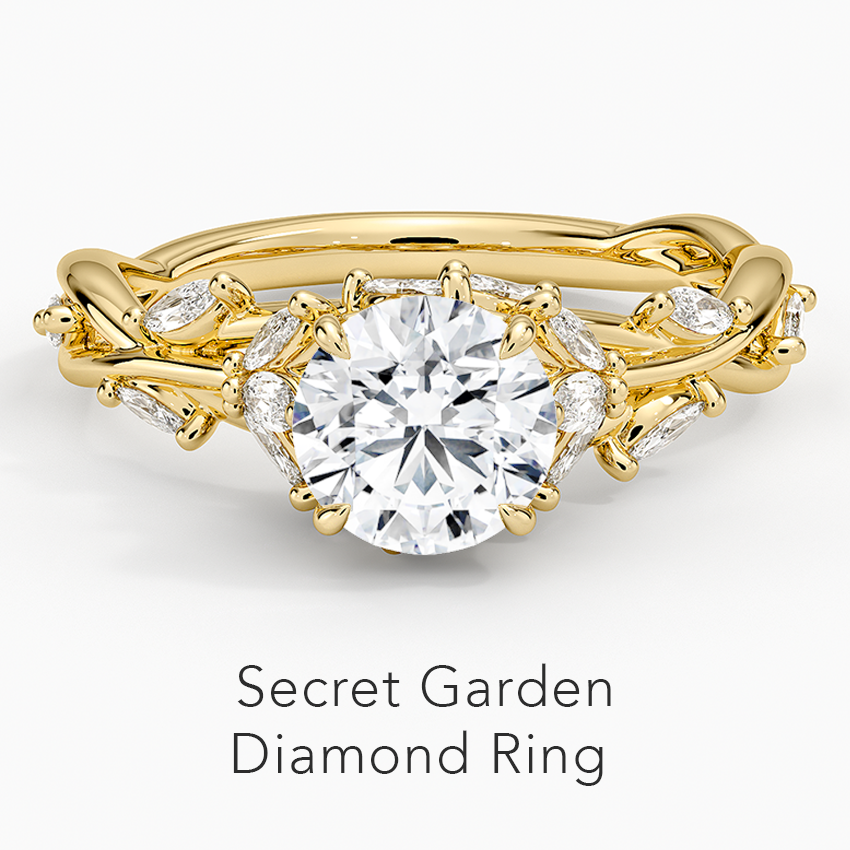 Secret Garden Diamond Engagement Ring