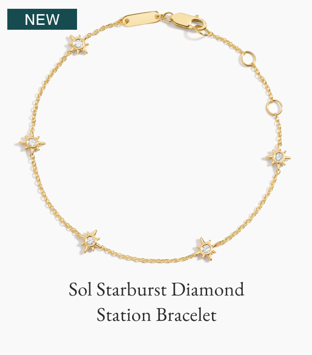 Sol Starburst Diamond Station Bracelet 