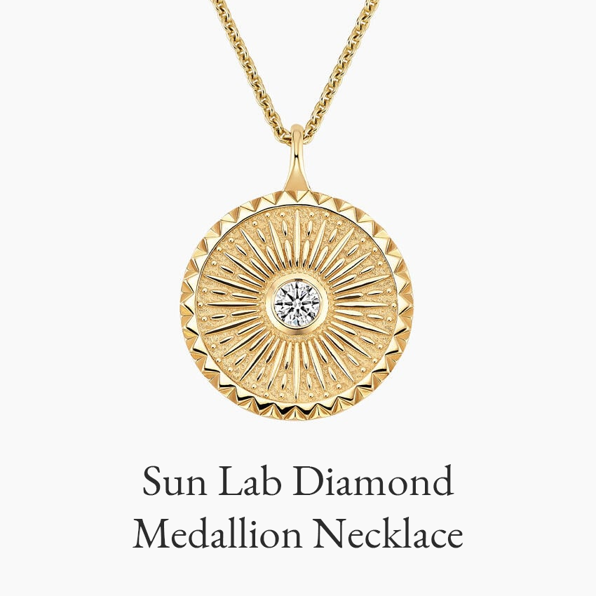 Sun Lab Diamond Medallion Necklace