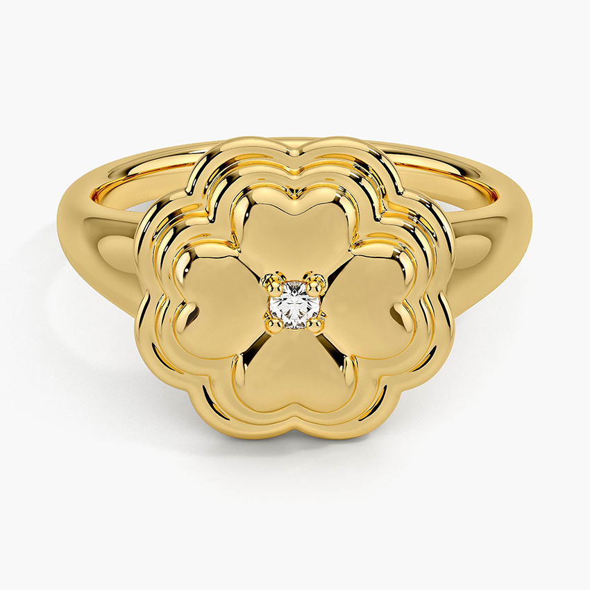 Clover Diamond Ring