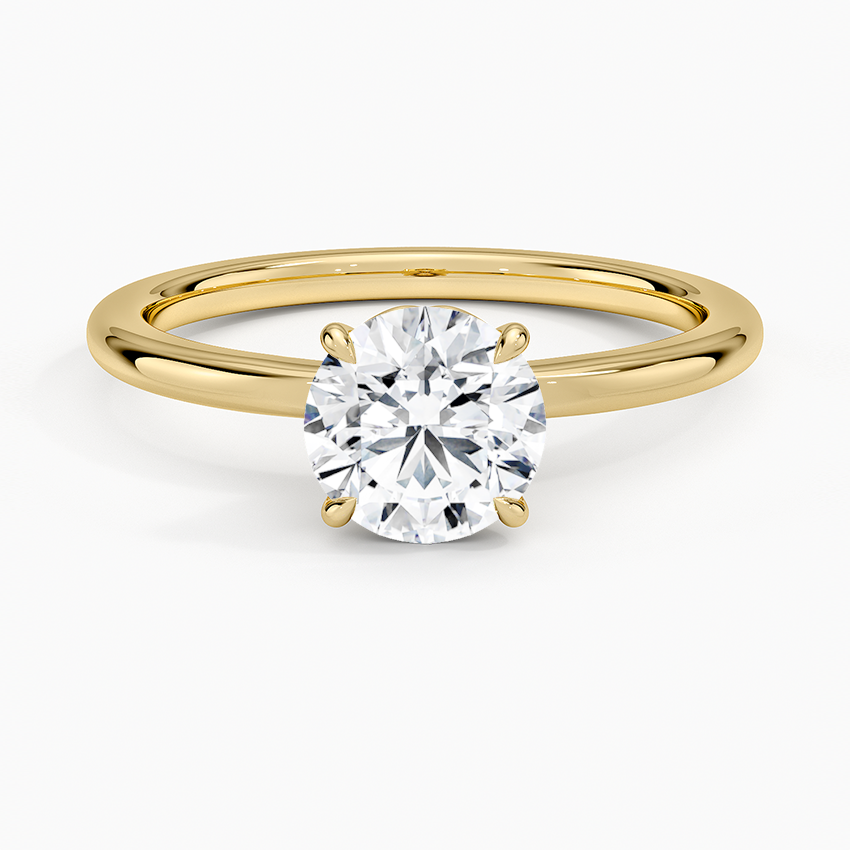 Hidden Heart Solitaire Ring