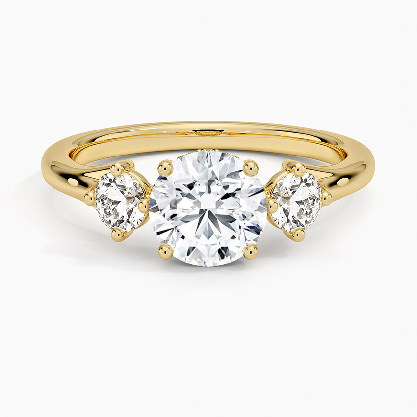 Luxe Floating Three Stone Diamond Ring 