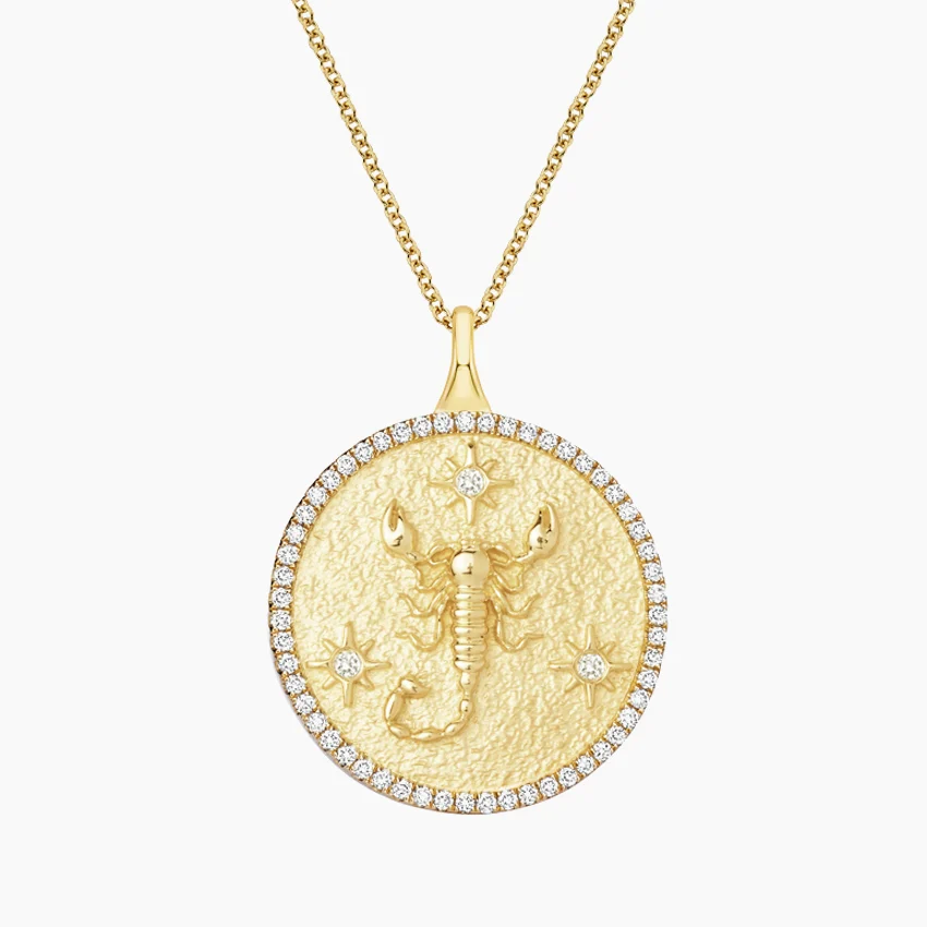 Luxe Scorpio Zodiac Pavé Pendant