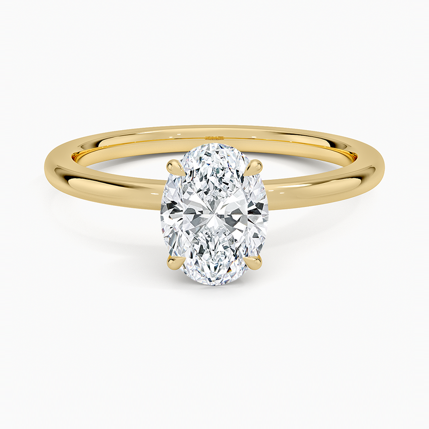 Petal Diamond Engagement Ring