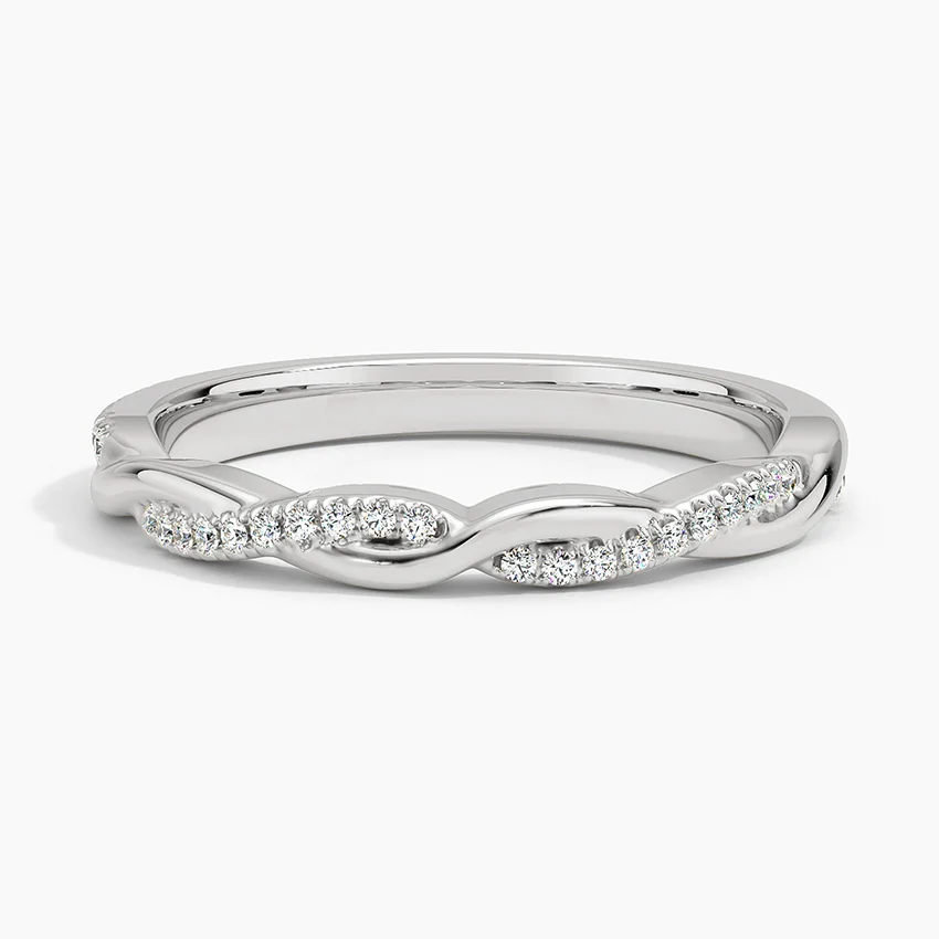 Petite Twisted Vine Diamond Ring