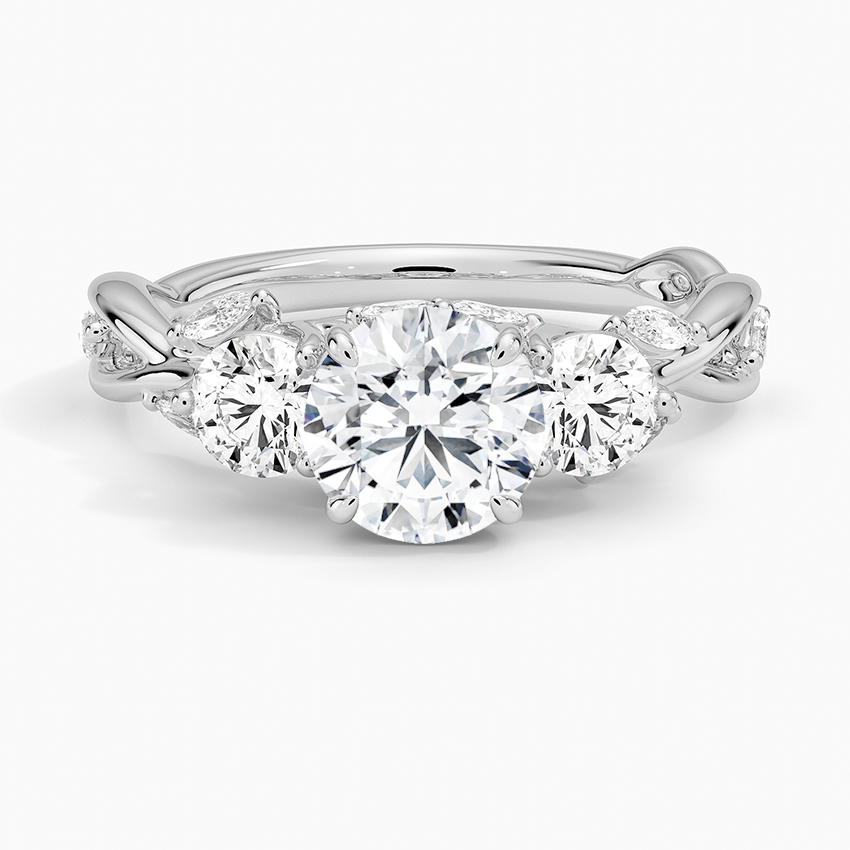 Secret Garden Three Stone Diamond Ring