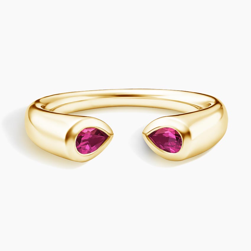 Stevie Lab Pink Sapphire Toi et Moi Ring