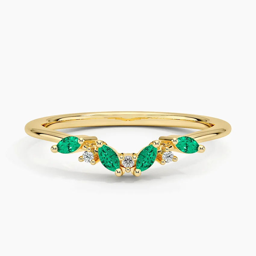 Yvette Lab Emerald Ring