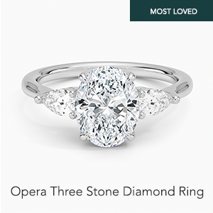 Opera Three Stone Diamond Ring