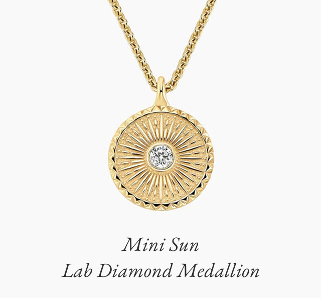 Mini Sun Lab Diamond Medallion