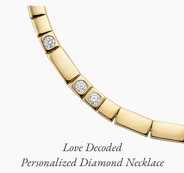 Love Decoded Personalized Diamond Necklace