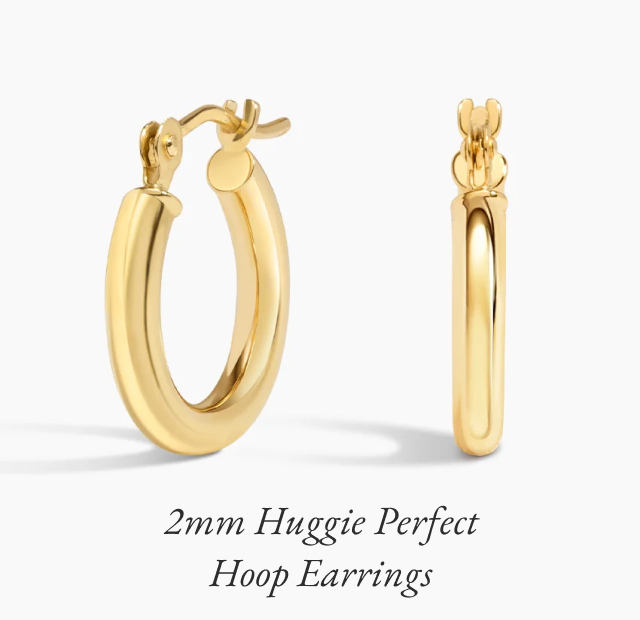2mm Huggie Perfect Hoop Earrings