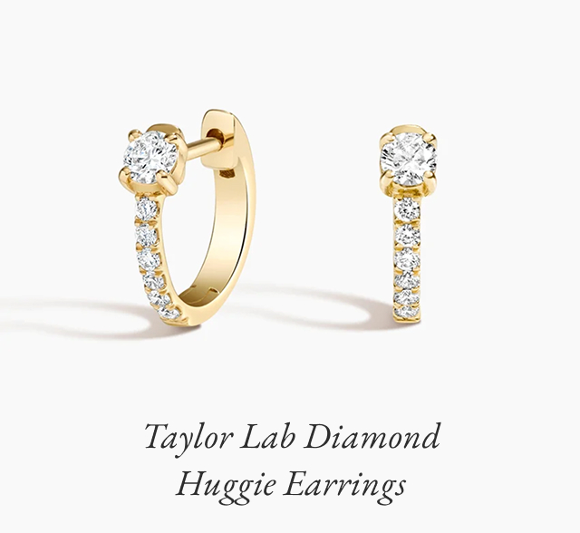 Taylor Lab Diamond Huggie Earrings