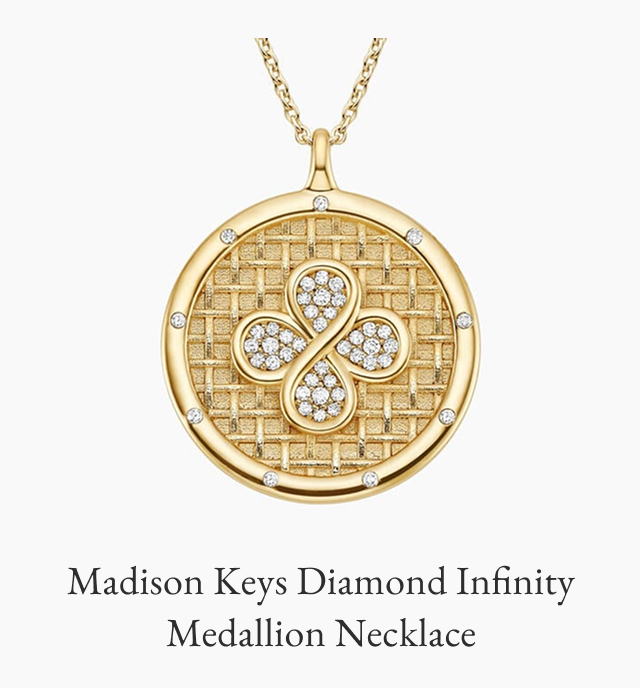 Madison Keys Diamond Infinity Medallion Necklace