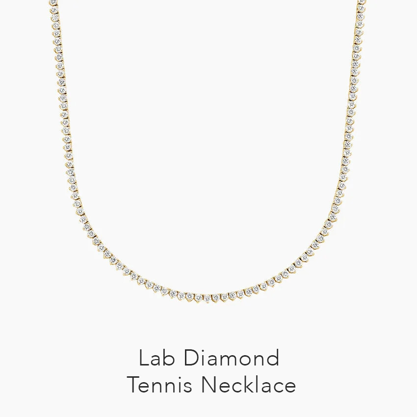 Lab Diamond Tennis Necklace