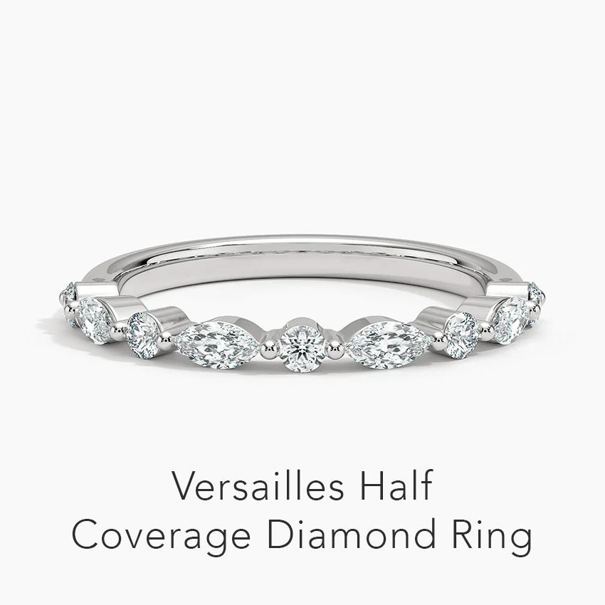 Versailles Half-Coverage Diamond Ring