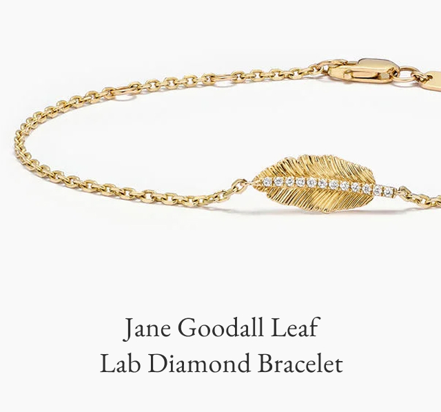 Jane Goodall Leaf Lab Diamond Bracelet