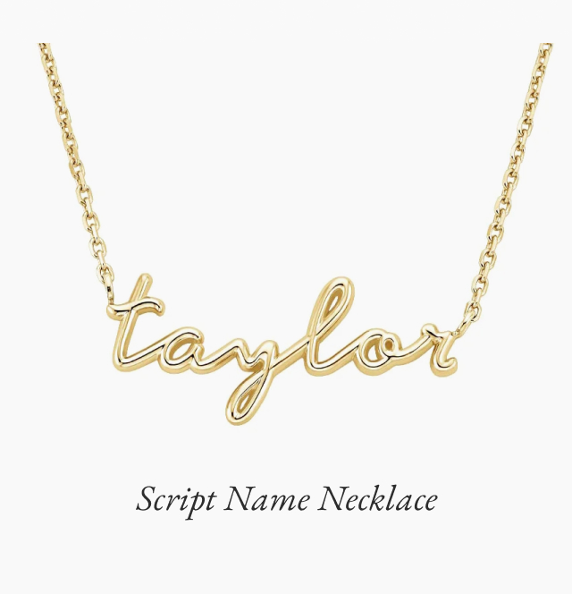 Script Name Necklace