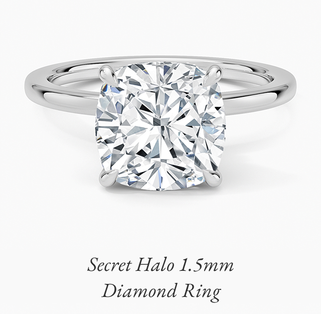 Secret Halo 1.5mm Diamond Ring