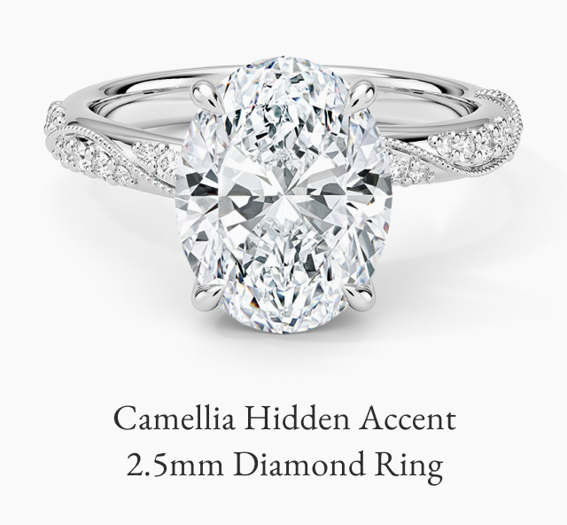 Camellia Hidden Accent 2.5mm Diamond Ring