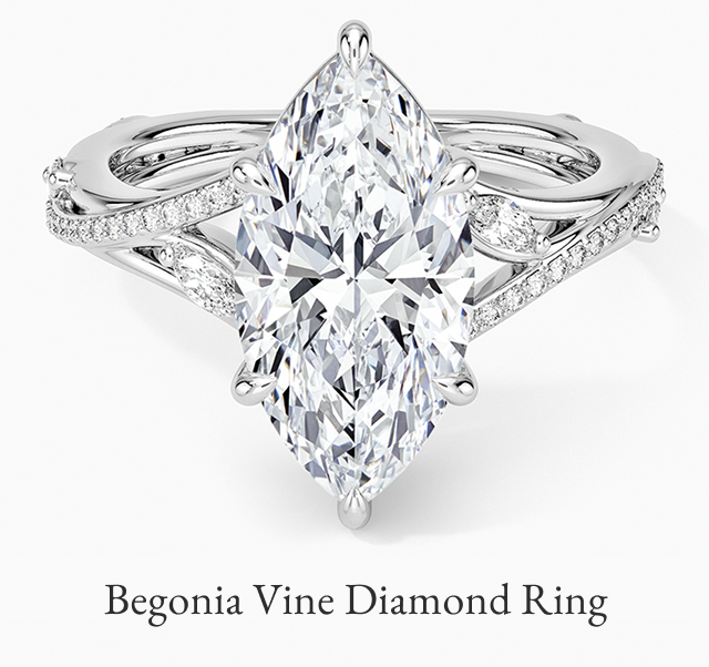 Begonia Vine Diamond Ring