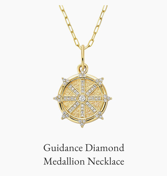 Guidance Diamond Medallion Necklace