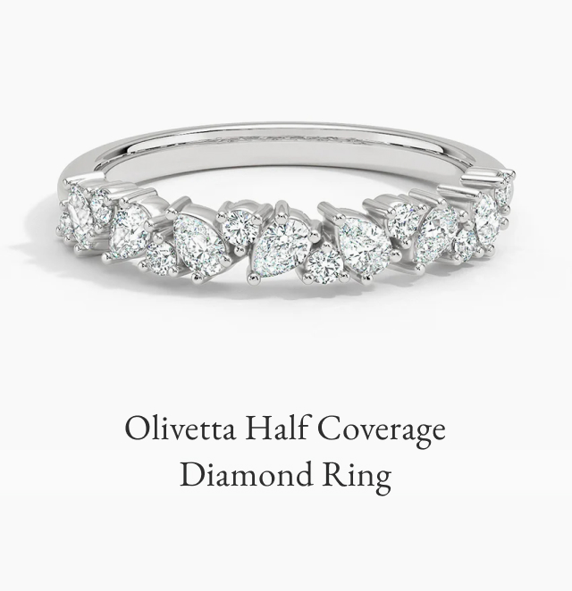 Olivetta Half Coverage Diamond Ring