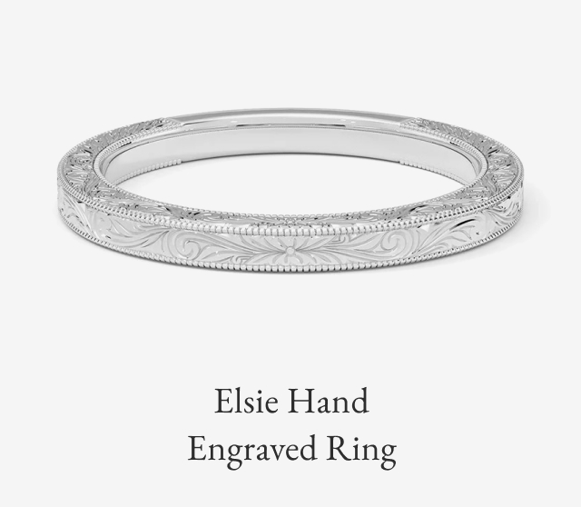 Elsie Hand Engraved Ring