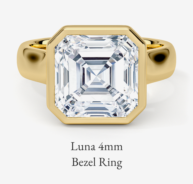 Luna 4mm Bezel Ring