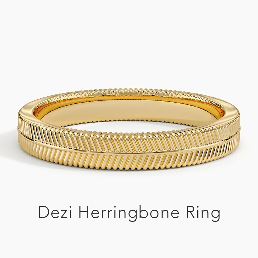 Dezi Herringbone 3mm Ring