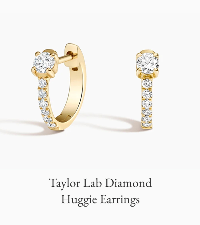 Taylor Lab Diamond Huggie Earrings 